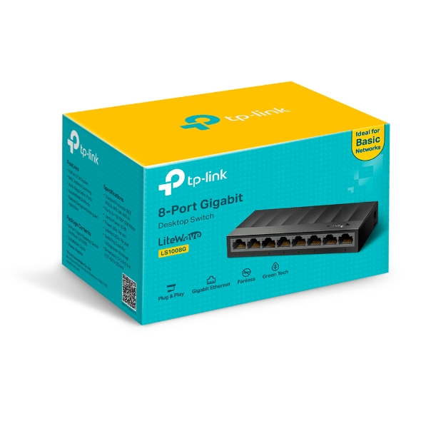 Switch de Escritorio de 8 Puertos 10/100/1000Mbps LS1008G - Image 2
