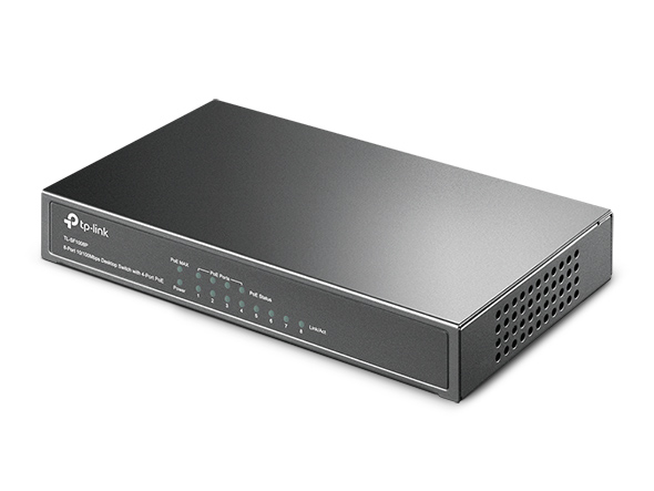 Switch PoE de Escritorio de 8 Puertos de 10/100Mbps TL-SF1008P