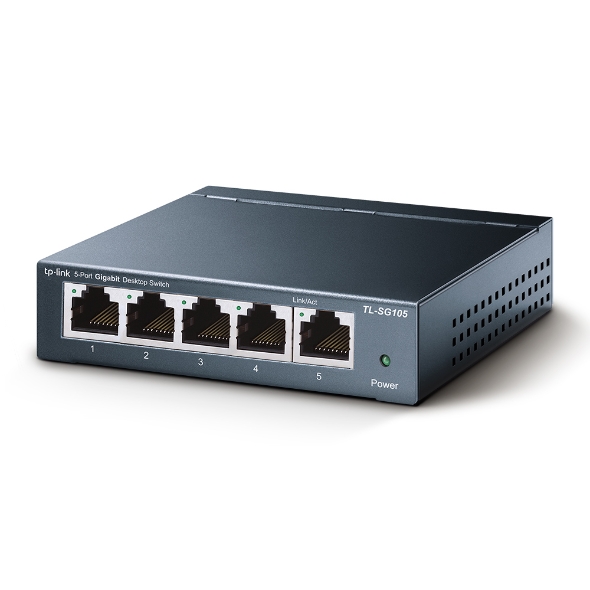 Switch con 5 puertos a 10/100/1000 Mbps TL-SG105