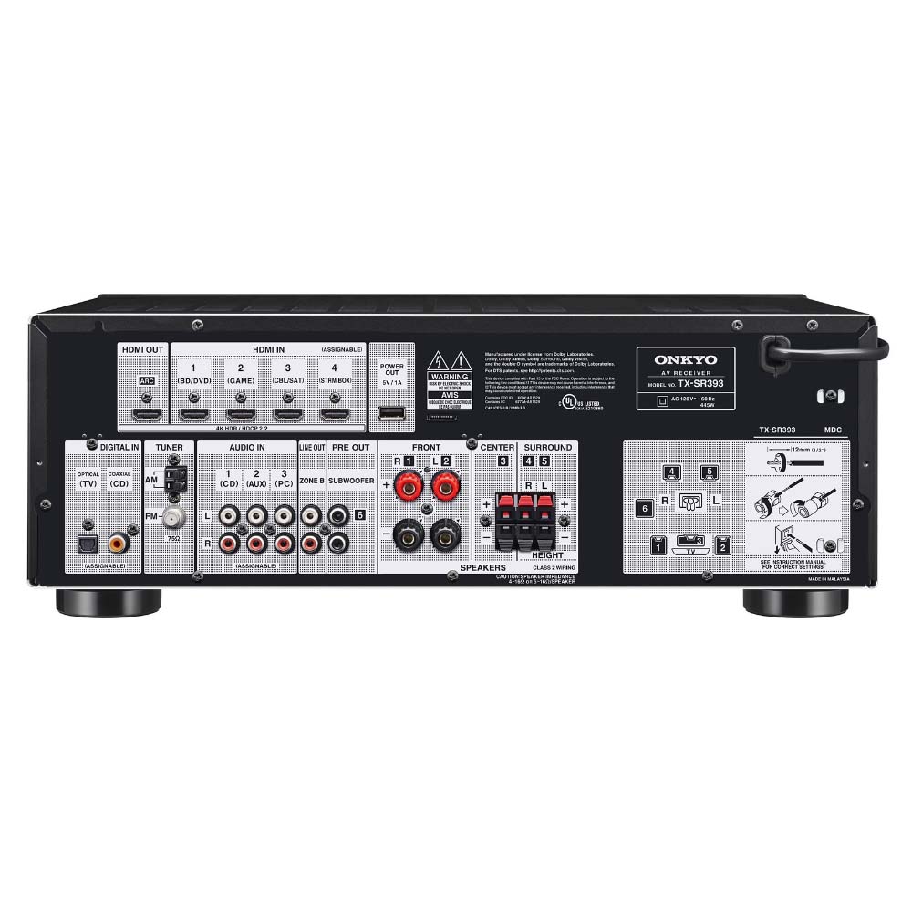 Receiver Onkyo TX-SR393 - Image 3